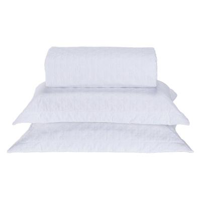 Cobre Leito Queen Milão Dupla Face Micropercal 200 Fios 3 Peças - Branco