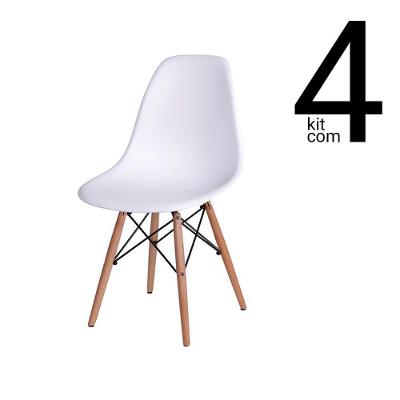 Conjunto 4 Cadeiras Eames Dsw Branca