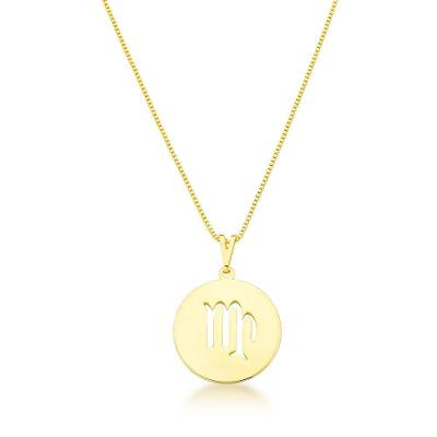 Colar De Signos Banhado A Ouro 18k - Virgem