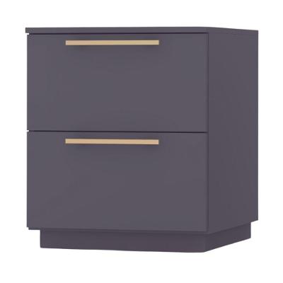 Mesa De Cabeceira Com 2 Gavetas Pamplona Alasca