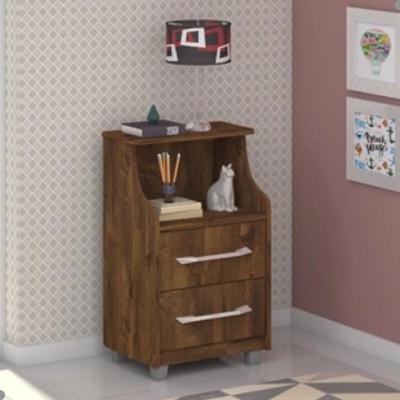 Mesa De Cabeceira 2 Gavetas Topázio Malbec