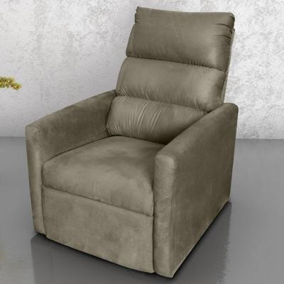 Poltrona Reclinável Do Papai Taty Suede Cappuccino