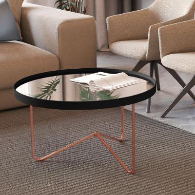 Mesa De Centro Bucareste Preto Bronze