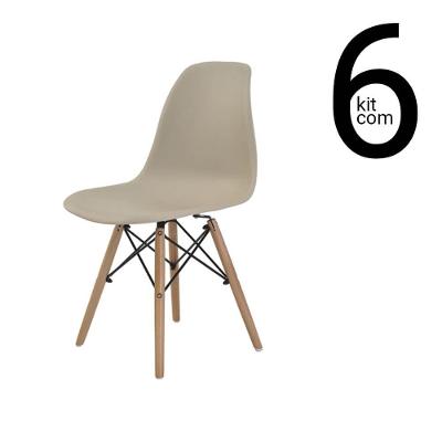 Conjunto 6 Cadeiras Eames Dsw Fendi
