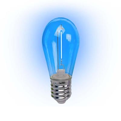 Lâmpada Led Filamento Azul 1w E-27 220v 4 Peças Foxlux