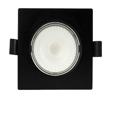 Spot Led 7w Quadrado 6500k Preto Bivolt Foxlux