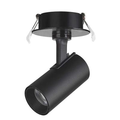 Spot Led De Embutir 7w 3000k Preto Bivolt Foxlux