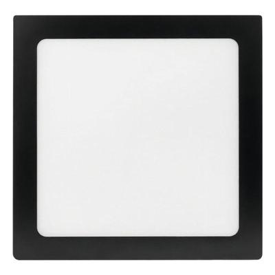Painel Led 21,8x21,8 Quadrado Preto Embutir 18w 6500k Foxlux