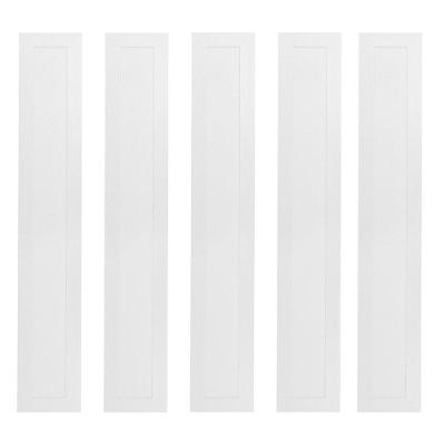 Kit 5 Painel Led 60x10 Retangular Branco Sobrepor 18w 6500k Foxlux