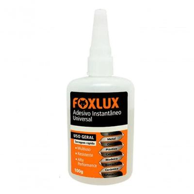 Cola Instantanea Fox Lux Adesivo Universal, Mdf , Plast 100g Cor Transparente