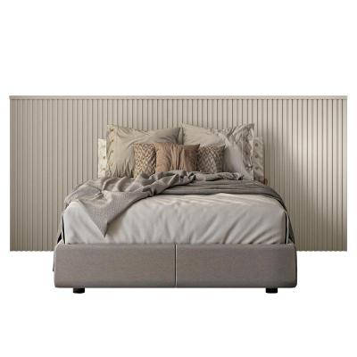 Cabeceira Casal E Queen Painel Ripado 241cm Palmeira Off L06 - Mpozenato