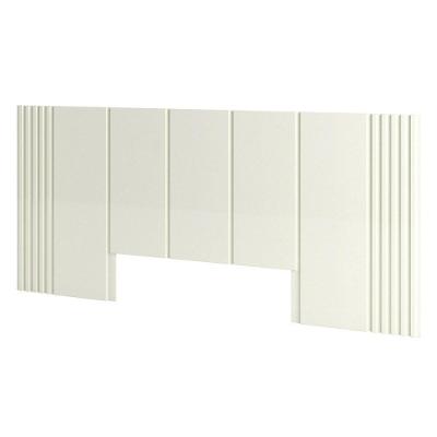 Cabeceira De Madeira Para Cama Box Casal 270cm 100% Mdf Tw184 Off White - Dalla Costa