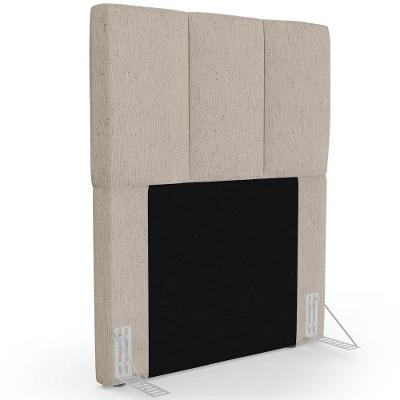Cabeceira Cama Box Solteiro 90cm Pérola W01 Linho Bege - Mpozenato