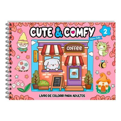 Livro De Colorir Cute & Comfy Super Extra Capa Dura Edição 2