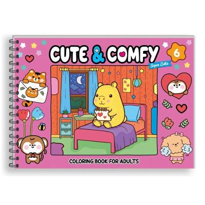 Livro De Colorir Cute & Comfy Super Extra Capa Dura Edição 6