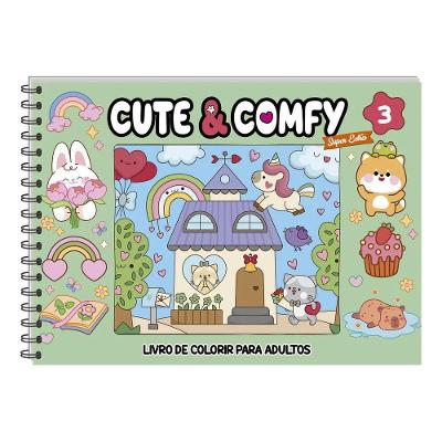 Livro De Colorir Cute & Comfy Super Extra Capa Dura Edição 3
