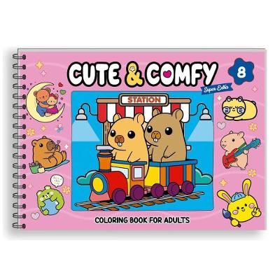 Livro De Colorir Cute & Comfy Super Extra Capa Dura Edição 8