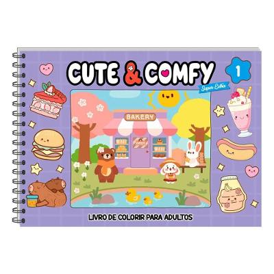 Livro De Colorir Cute & Comfy Super Extra Capa Dura Edição 1
