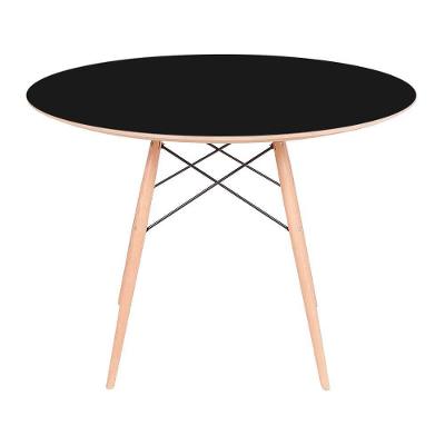 Mesa Eames Eiffel Redonda 90cm - Preta