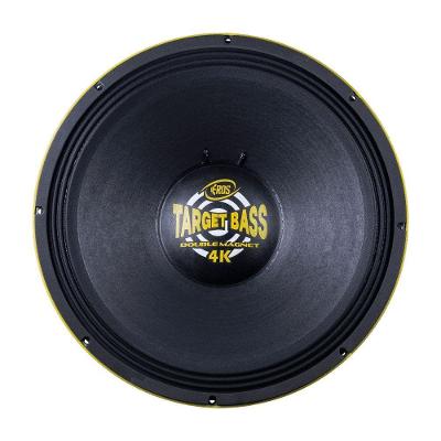 Alto Falante Eros E-18 18\" Target Bass Double Magnet 4k 2000w Rms 4 Ohms - Amarelo