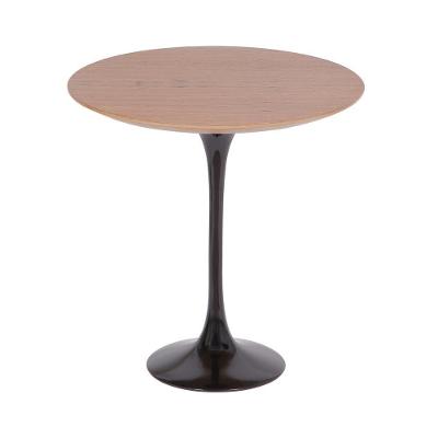 Mesa Saarinen Lateral Freijó 51cm - Base Preta