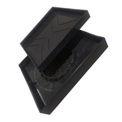 Ralo Oculto 15x15 Invisivel Para Piso Porcelanato Preto