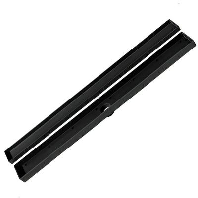 Ralo Oculto Linear De Embutir 5x50 Para Porcelanato Preto