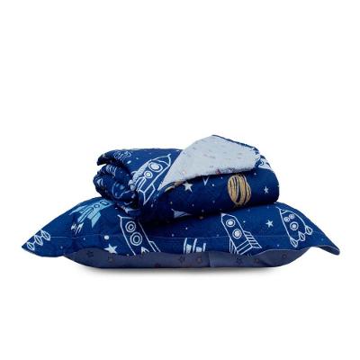 Kit Cobre Leito Solteiro 2 Peças Casual Kids Appel Home Galáxia