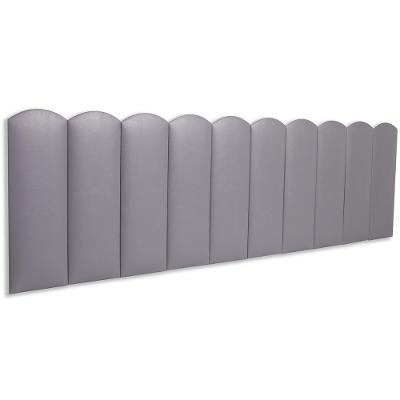 Cabeceira King Kit 10 Placas Modelo Nuvem - Courino Cinza