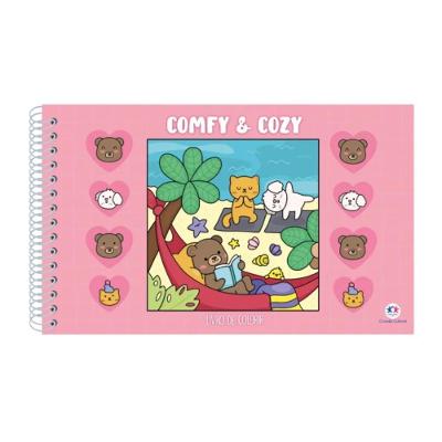 Comfy Cozy Rosa 48 Páginas Capa Dura - Ciranda Cultural