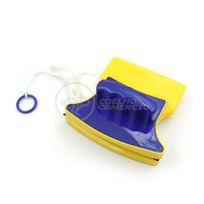 Limpador Magnético De Vidro E Janela Duplo Lado Imã Super Resistente Limpa Dentro E Fora - Amarelo