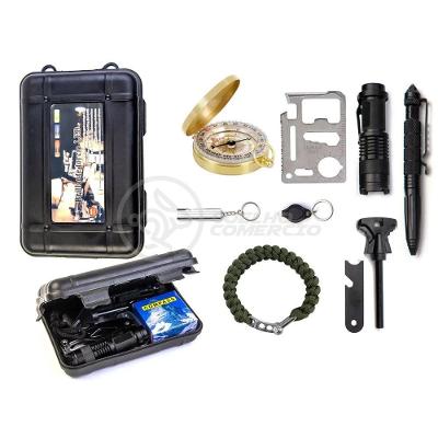 Kit De Sobrevivência Brillante Torcia Led Para Atividades Camping Selva Escoteiro Acampar Tz-1