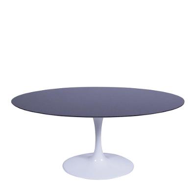 Mesa Saarinen Oval São Gabriel 180x100cm - Base Branca