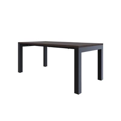 Mesa De Jantar Bronx U 180x90x77cm Brmj9180u Terracota - Est.preta Terracota/est.preta
