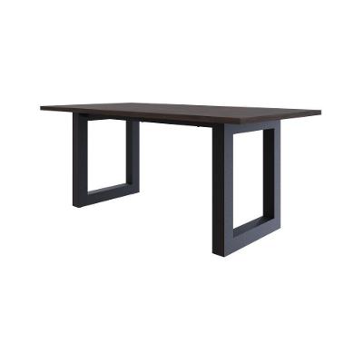 Mesa De Jantar Bronx R 180x90x77cm Brmj9180r Terracota - Est.preta Terracota/est.preta