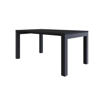Mesa De Jantar Bronx U 160x90x77cm Brmj9160u Preto Tx - Est.preta Preto Tx/est.preta