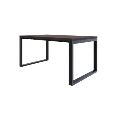 Mesa De Jantar Queens 160x90x77cm Qemj9160 Terracota - Est.preta Terracota/est.preta