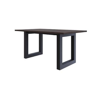 Mesa De Jantar Bronx R 160x90x77cm Brmj9160r Terracota - Est.preta Terracota/est.preta