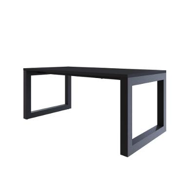 Mesa De Jantar Bronx 180x90x77cm Brmj9180 Preto Tx - Est.preta Preto Tx/est.preta