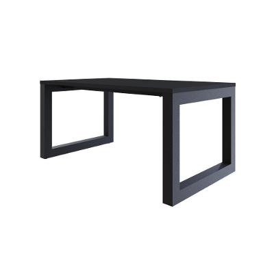 Mesa De Jantar Bronx 160x90x77cm Brmj9160 Preto Tx - Est.preta Preto Tx/est.preta