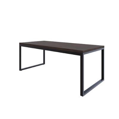 Mesa De Jantar Yon 200 X 90 X 76 Cm Terracota/est.preta Terracota/est.preta