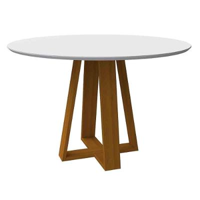 Mesa Vitória 135X135Cm - Ypê/Off White