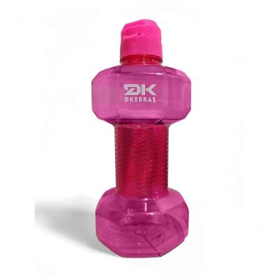 Garrafa De água Academia Halter Dk Dkebras Fitness 1,5l Rosa