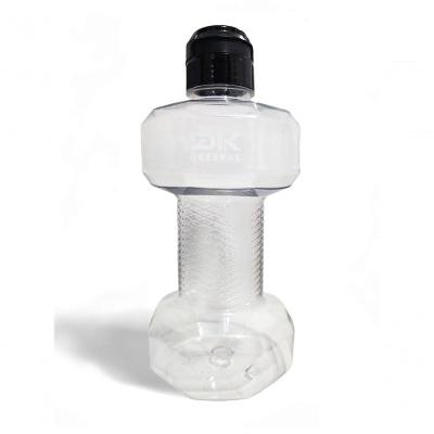 Garrafa De água Academia Halter Dk Dkebras Fitness 1,5l Branco