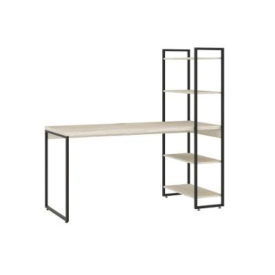 Mesa C/estante Alta 150x64x147cm C/04 Prateleiras Snow / Est.preta