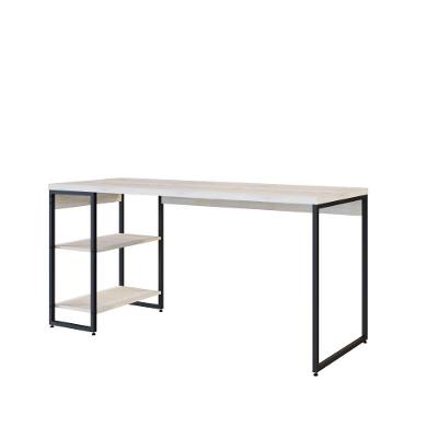Mesa C/estante Baixa 150x64x75cm Com 02 Prateleiras Snow / Est.preta
