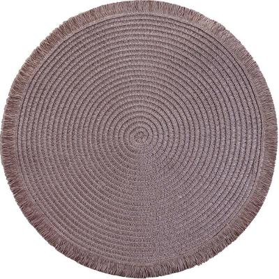 Lugar Americano Redondo Franja 38cm Mauve