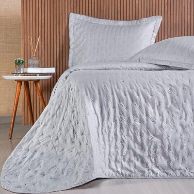 Kit Colcha Queen Sensatti 3d Embossed 240x260cm Cinza Fog