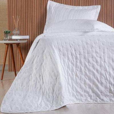 Kit Colcha King Sensatti 3d Embossed 260x280cm Branco