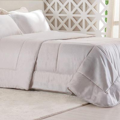 Edredom Prime Casal 3d Embossed 180x220cm Cinza Elefante